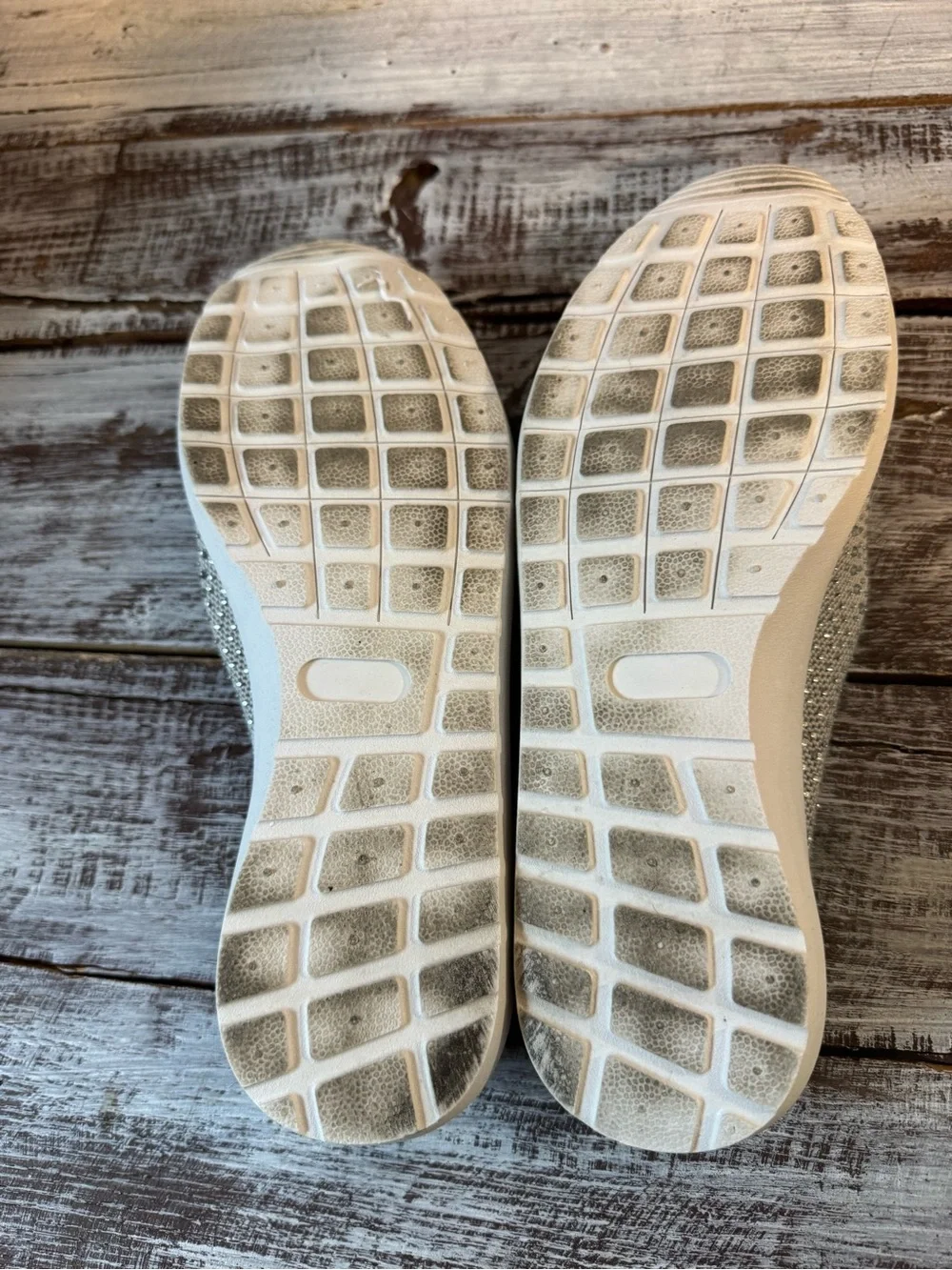 Cynthia Rowley Gray Slip-On Sneakers with Sparkle